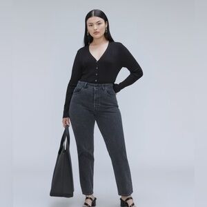 Everlane - The Curvy '90s Cheeky Jean - Size 32 - Washed Black